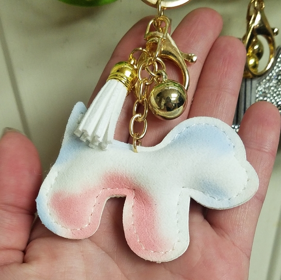 NWT Puffy Puppy Bling Tassel Keychain! 4 Color Choices! - Picture 11 of 16